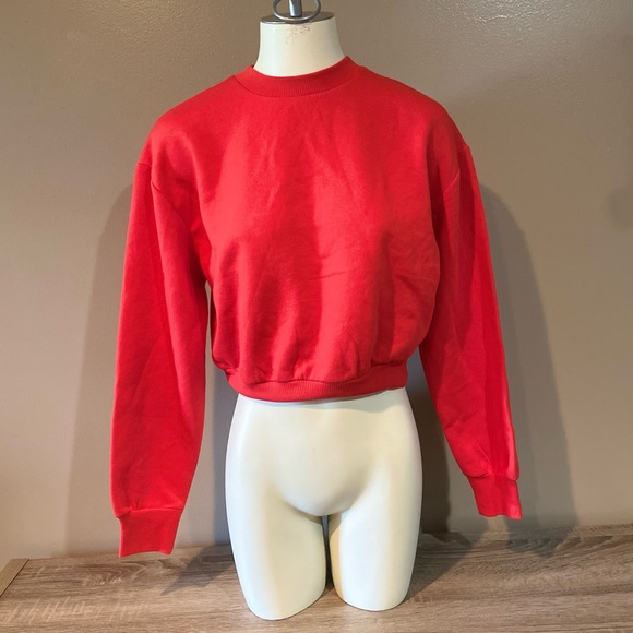 NWT Wild Fable Cropped Red Sweatshirt